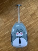 Child Wheels Kinder Trolley Koffer Seehund Grau Top Zustand!