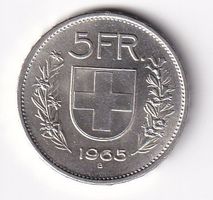 5 Franken 1965 fast unz