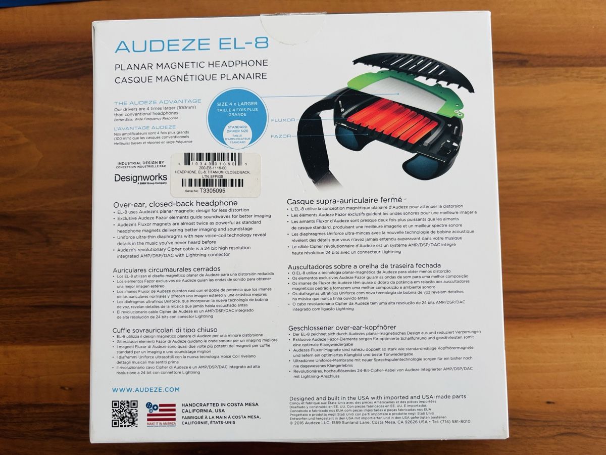 Audeze Cuffie: Audeze EL-8 Titanium – Nuovo (secondo la descrizione) da Wetzikon ZH venduto da T2blade 9