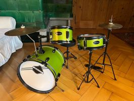 Millenium Kinderschlagzeug Set in Green sparkle