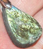 Anhänger L-5632 – Labradorit Druzy 27x18mm
