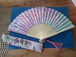 Japanischer Fächer"Sakura"/Hand fan/Deco/new/pink!