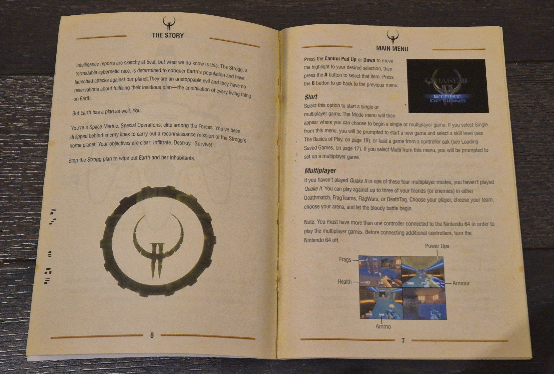 Nintendo Giochi: Manuel d'utilisation du jeu Quake 2 sur Nintendo 64 – Usato da Daillens venduto da zaporogue 3