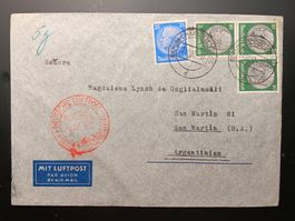 DR 1937 Graf Zeppelin: SAF sauberer Brief nach Argentinien