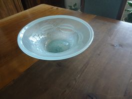 Grande coupe décorative en verre pour fruits ou autre