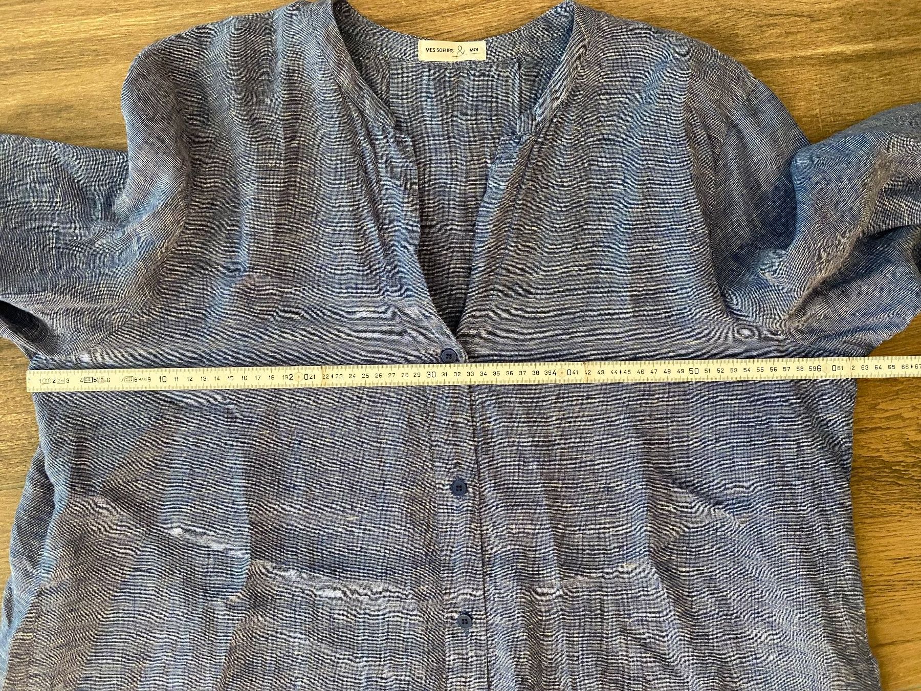 Soeur Camicette: Mes Soeurs et Moi Leinen-Bluse blau Gr. 6 / 50 - 52 – Usato da Arlesheim venduto da san_w9vr 6