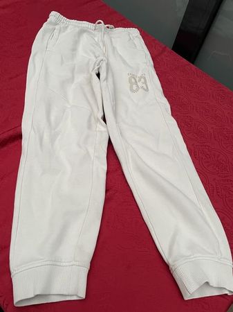Junge Trainer Hose Skate Hose 146 weiss