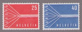 1957_332+333_Erste EUROPA-Serie der Schweiz !!__SEILE ! **
