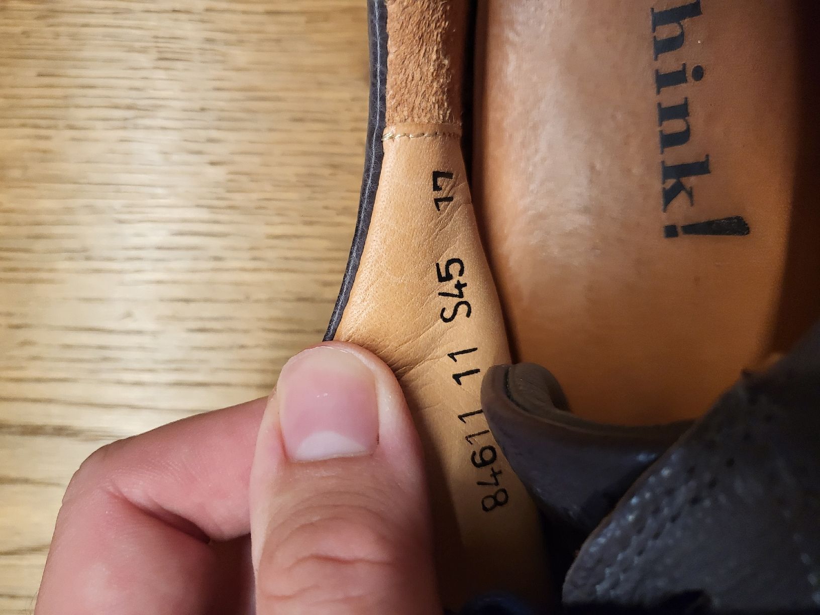 Think Scarpe da uomo: Hochwertiger Lederschuh grau – Usato da Triesenberg venduto da RiffRaff93 4