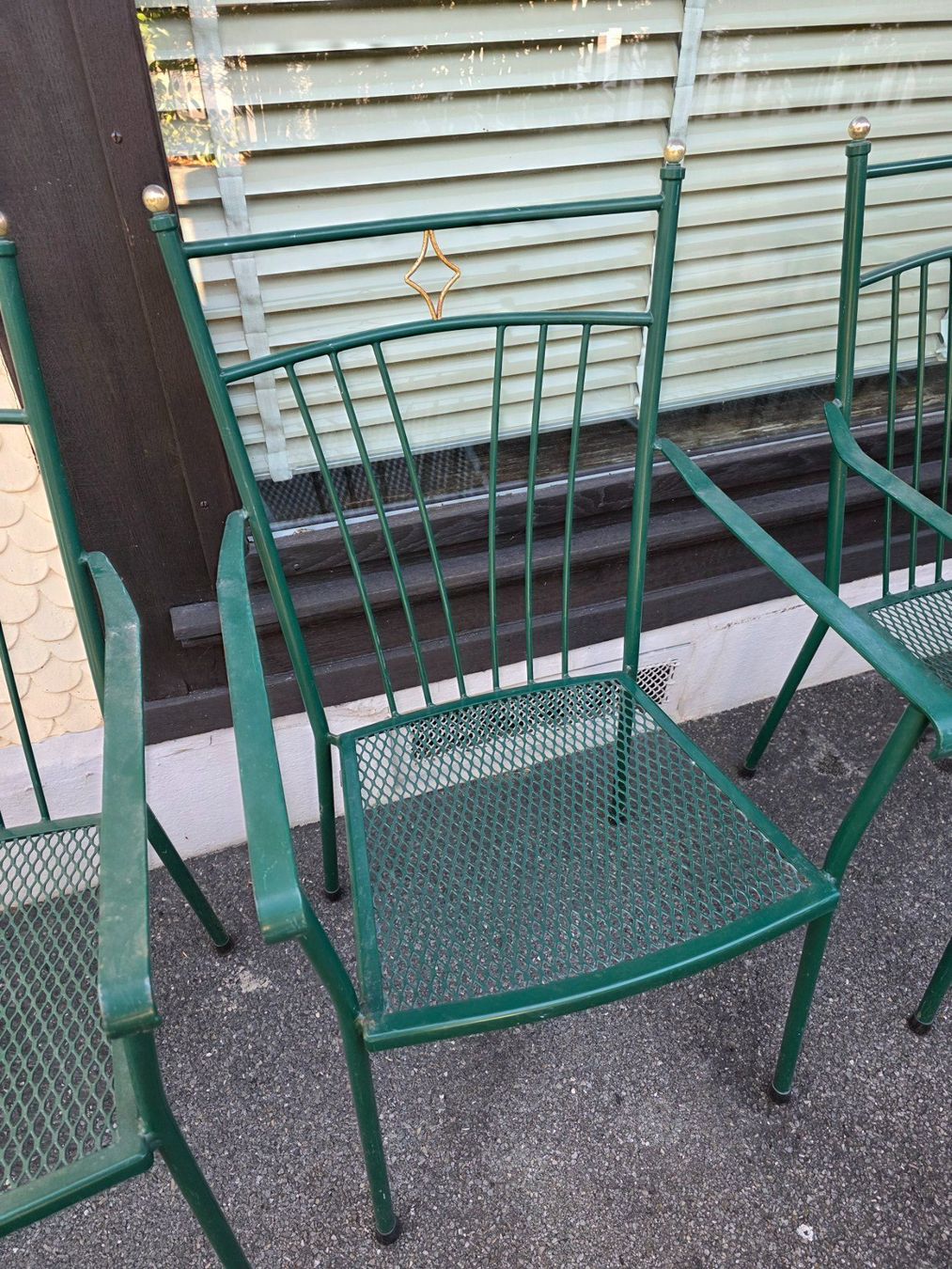 Sedie: 4 edle Metall Garten Stühle Stuhl Sessel – Usato da Walterswil BE venduto da Lonitti 1
