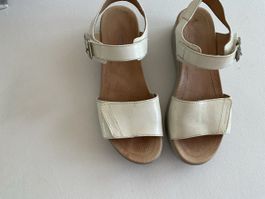 Sandalen Stonefly Creme Leder Grösse 38 gebraucht