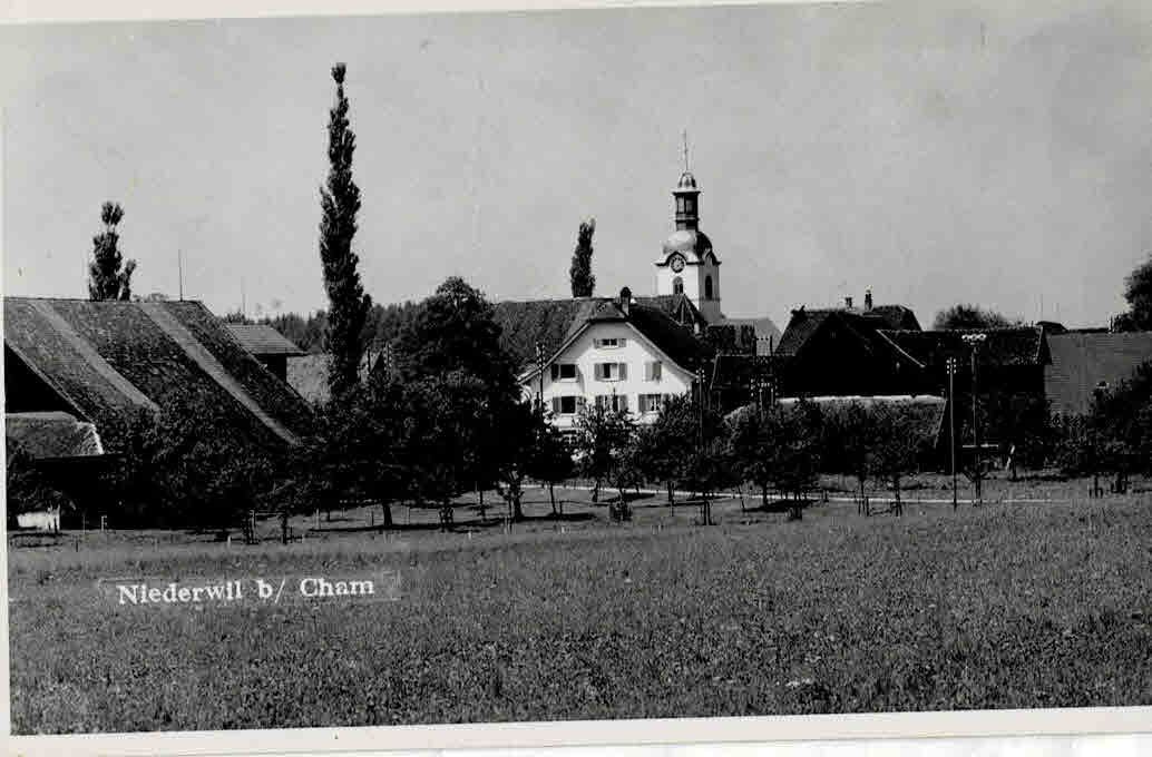 Cartoline postali: Niederwil bei Cham 1937 – Usato da Sulz AG venduto da Oberdanne8