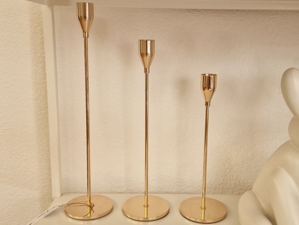 Kerzenständer: Design Kerzenständer Gold Optik – Neu und originalverpackt aus Schaffhausen von AtelierPudesco