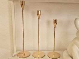 Design Kerzenständer Gold Optik