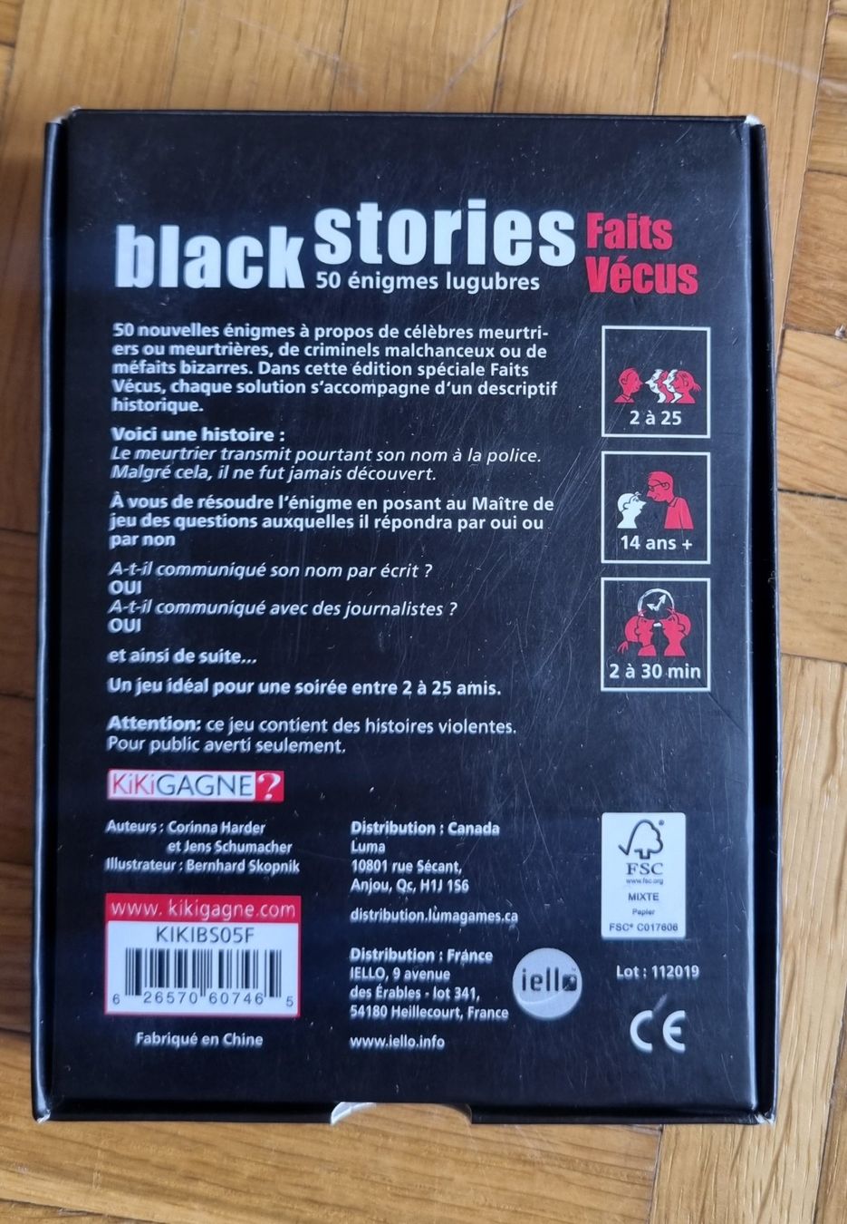 Giochi: Black stories Faits vécus - Jeu – Usato da Onex venduto da oph_hnr9 1