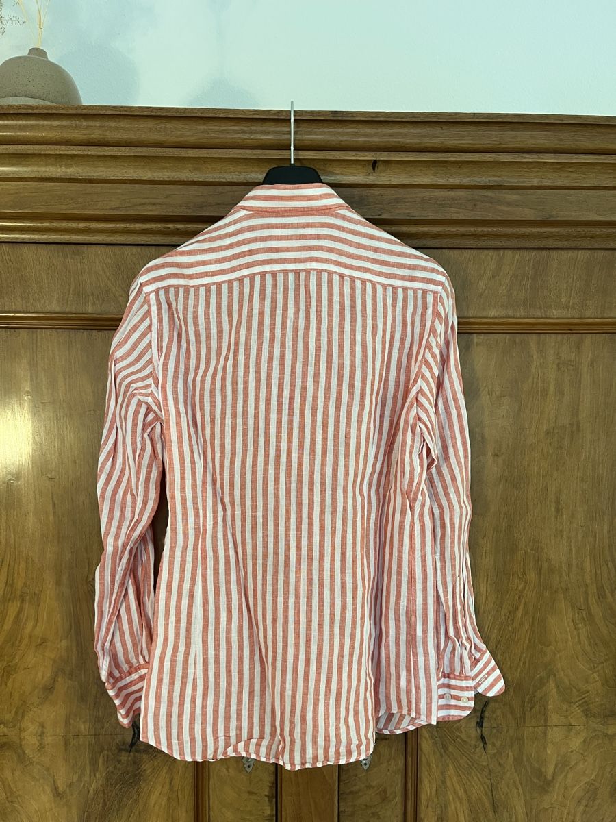 Massimo Dutti Camicie: Leinenhemd, rot-weiss gestreift, Gr. S, Massimo Dutti – Usato da St. Gallen venduto da Gloom22 2