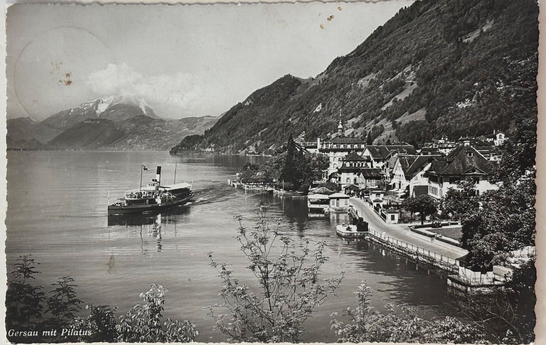 Cartoline postali: Gersau, Dampfschiff – Usato da Frauenfeld venduto da Merk52