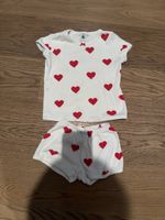 Petit Bateau Pyjama Herzmuster Grösse 2ans/86cm, Neuwertig!