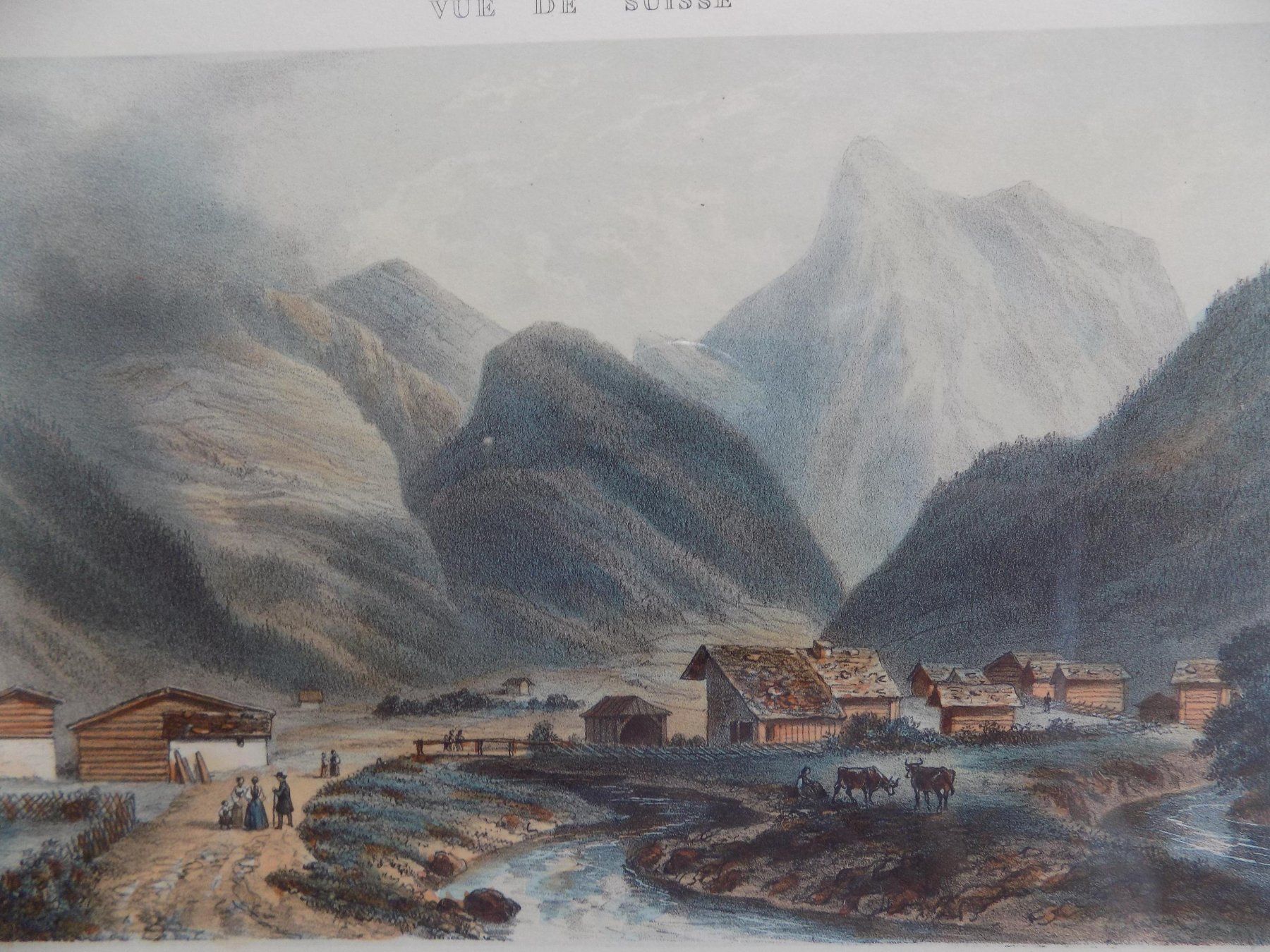 Incisioni: Vue de la Gemmi Kandersteg – Usato da Risch venduto da Rischli15 2