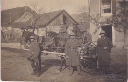 Cartoline postali: Militär - Trainsoldaten mit Fourgon. – Usato da Schlieren venduto da Rapaelli