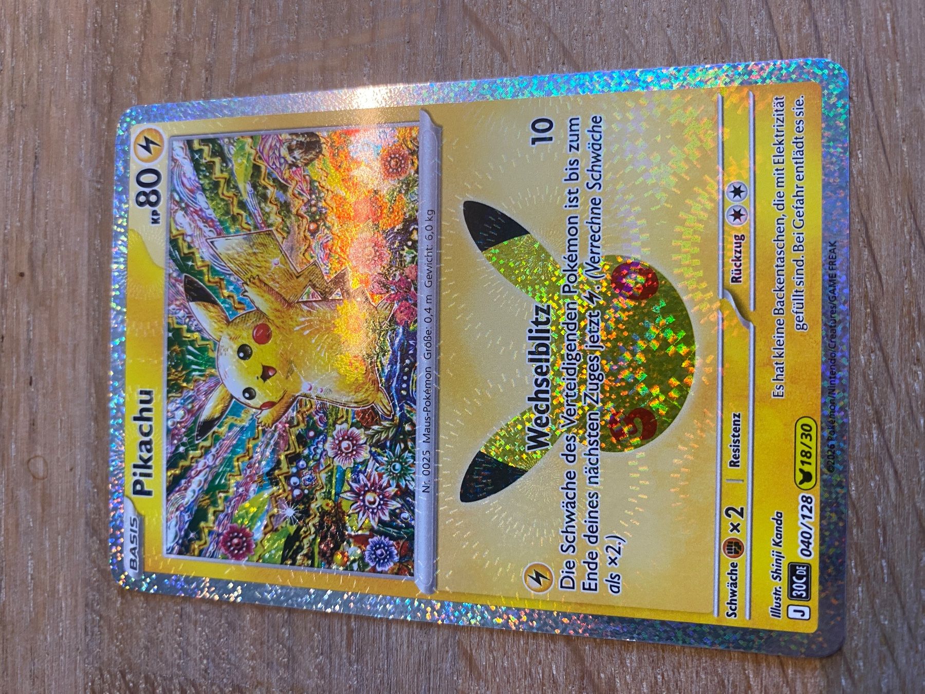 Pokémon Carte collezionabili: Pikachu 30th anniversary 045/128 DE – Usato da Küsnacht ZH venduto da dani.privat
