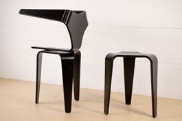 Horgen Glarus Péclard Hocker | Schwarz | Neuware