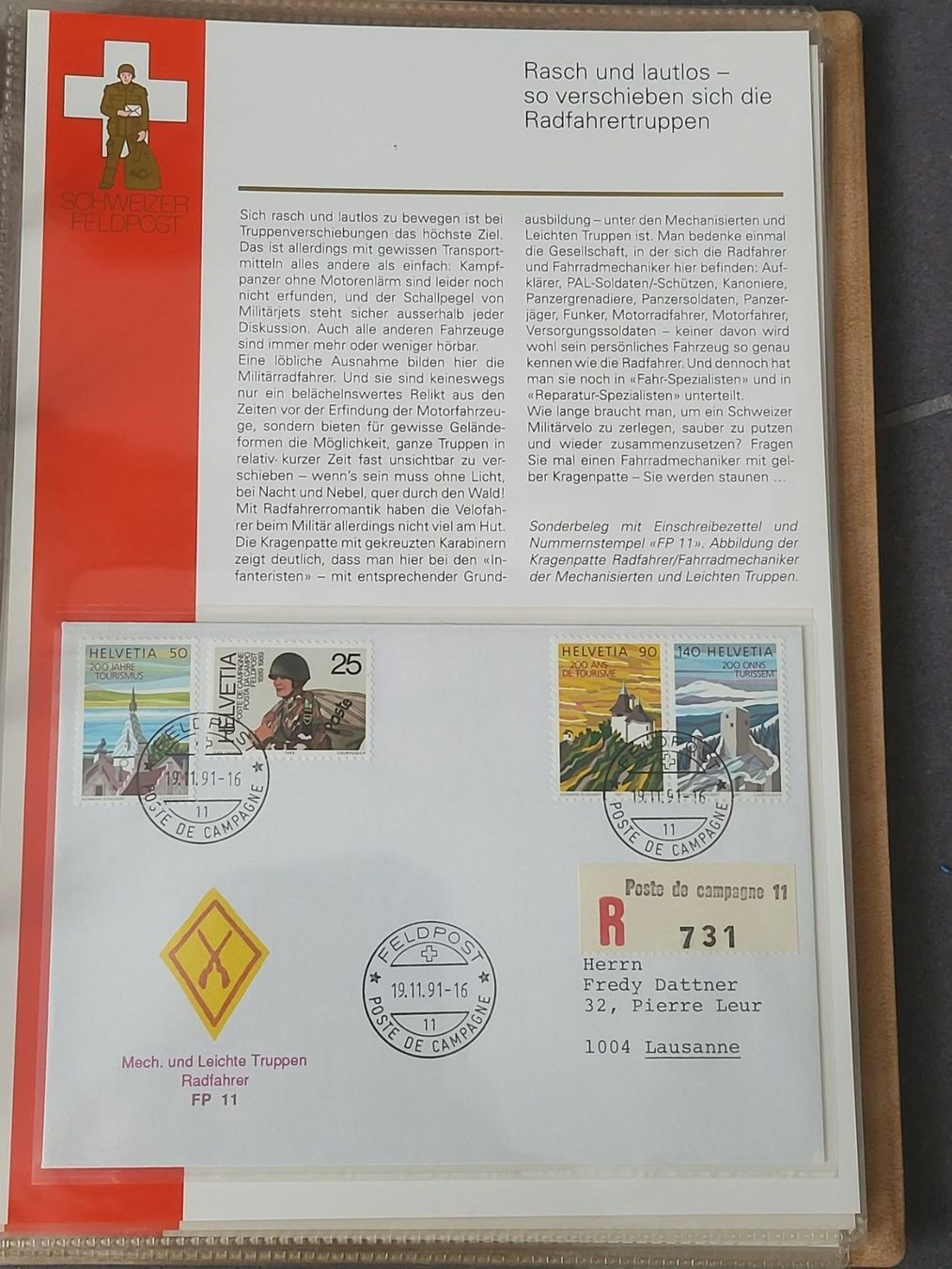 Tutti i francobolli: Briefmarkenalbum Schweizer Feldpost – Nuovo (secondo la descrizione) da Weinfelden venduto da michaelino 6