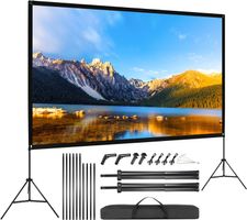 120" Beamer Leinwand 16:9 Stativ faltbar Heimkino draußen