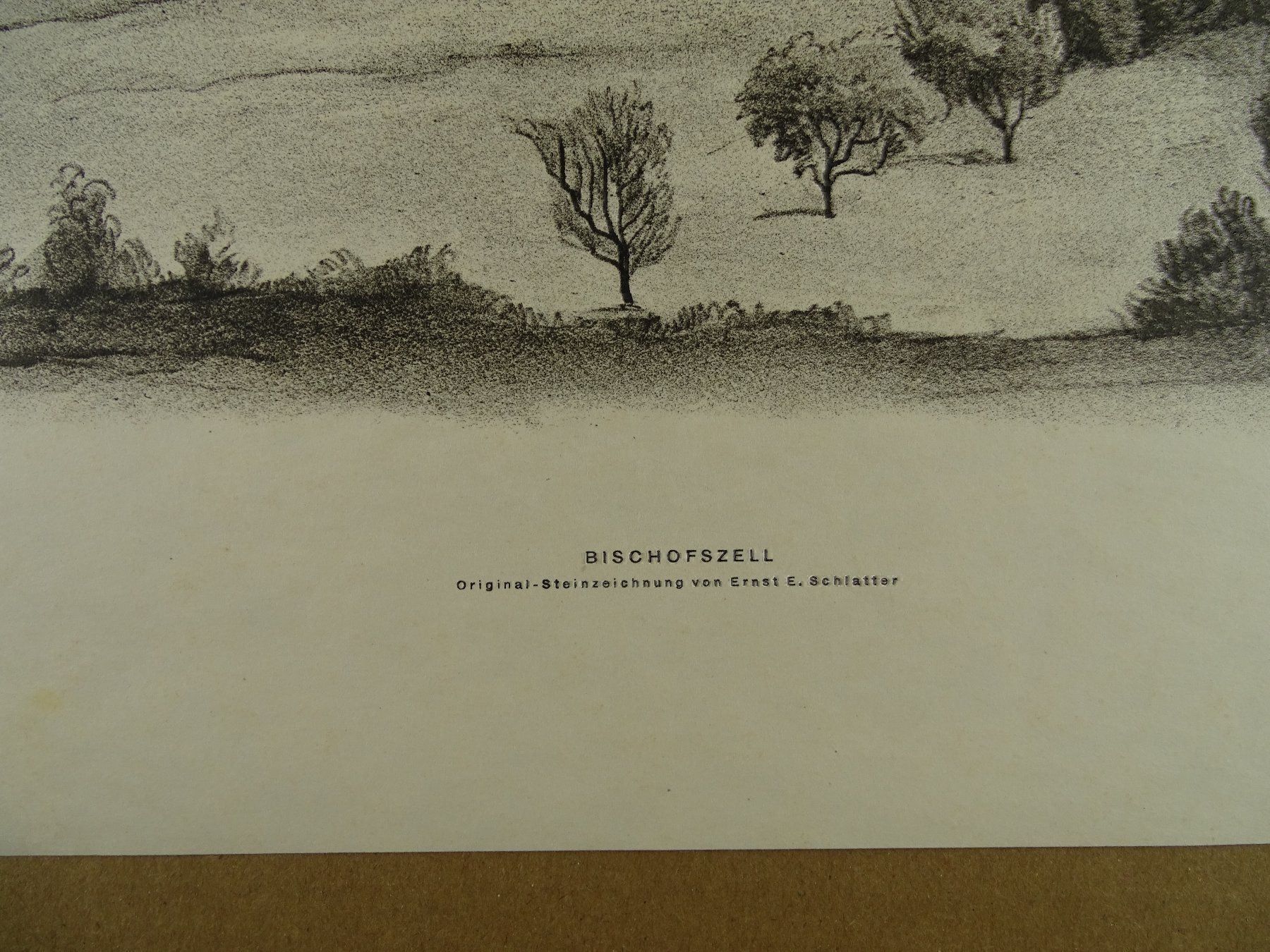 Grafica & Litografie: BISCHOFSZELL, LITHO VON E.E. SCHLATTER – Usato da Grüningen venduto da Kartensammler 5