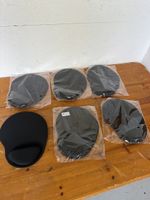 6x ergonomische Mauspads mit Handgelenkauflage – Schwarz