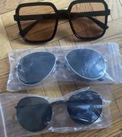 Sonnenbrillen Set, 3 Stück, verschiedene Modelle, Neu