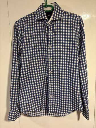WE Hemd Slim Fit blau kariert Grösse 39 gebraucht