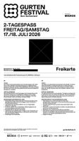 2-Tagespass Freitag-Samstag Gurtenfestival 17./18. JULI 2026