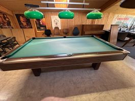 Profi-Billardtisch Brunswick 9ft  inkl. 3-teiliger Lampe