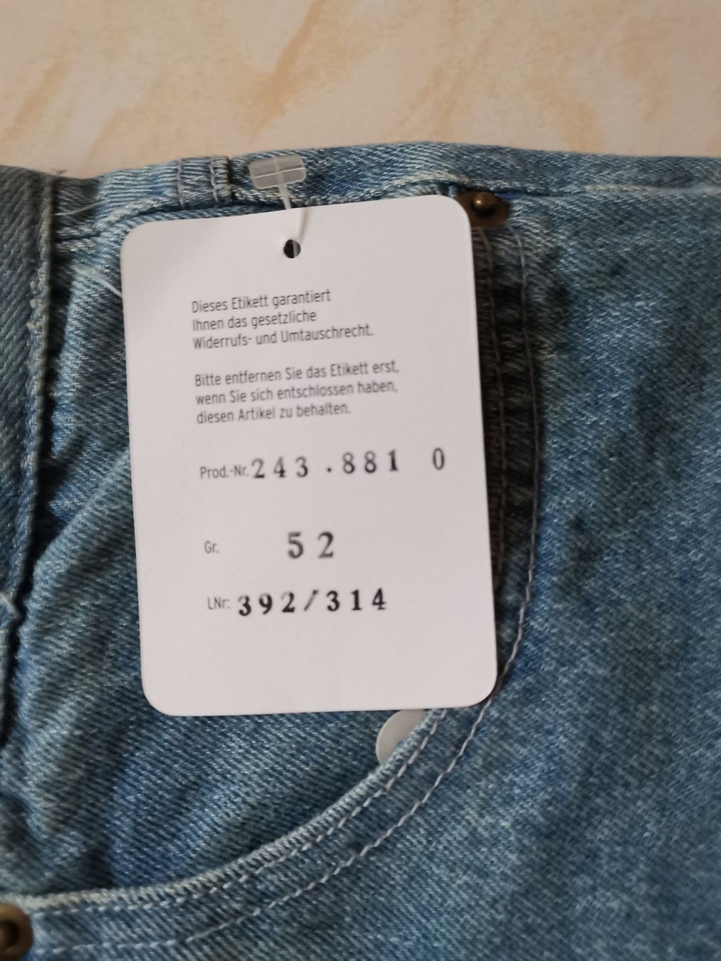 Pantaloni: Thermohose Gr. 52 – Nuovo e nell'imballaggio originale da Dornach venduto da Hei50 4