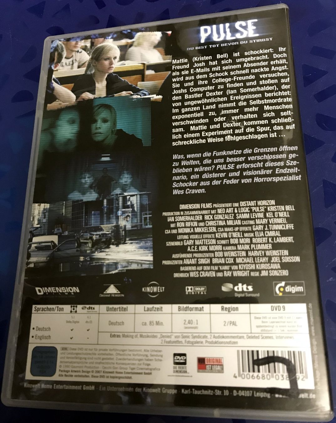 Alle DVDs: DVD- Pulse- Du bist tot bevor du stirbst – Gebraucht aus Guntershausen von Gloominati 1
