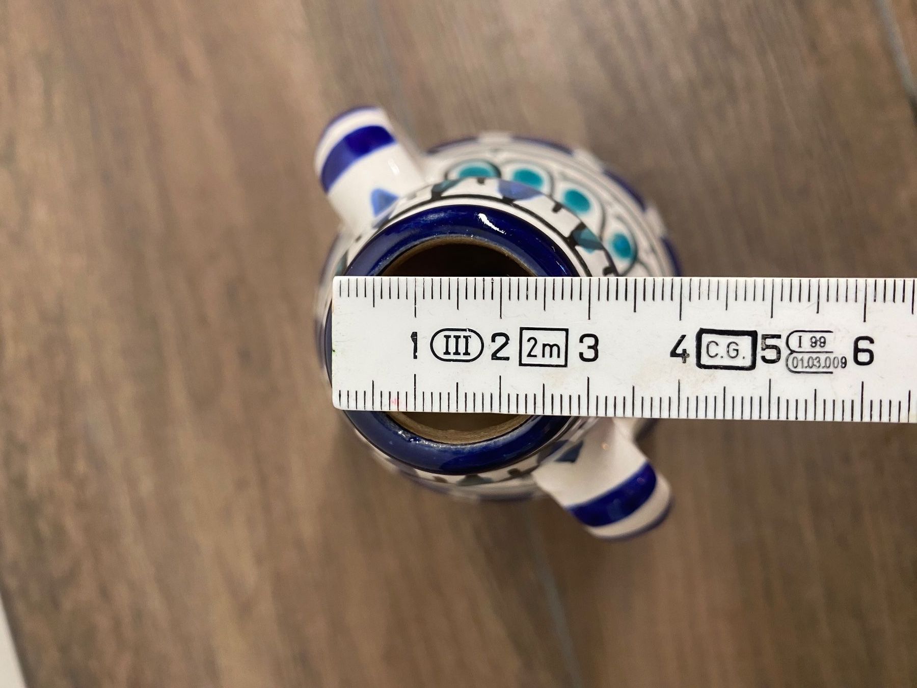 Vasi & Recipienti: Vase handbemalt blau hoch 17 cm – Usato da Pratteln venduto da a23_j2gs 6
