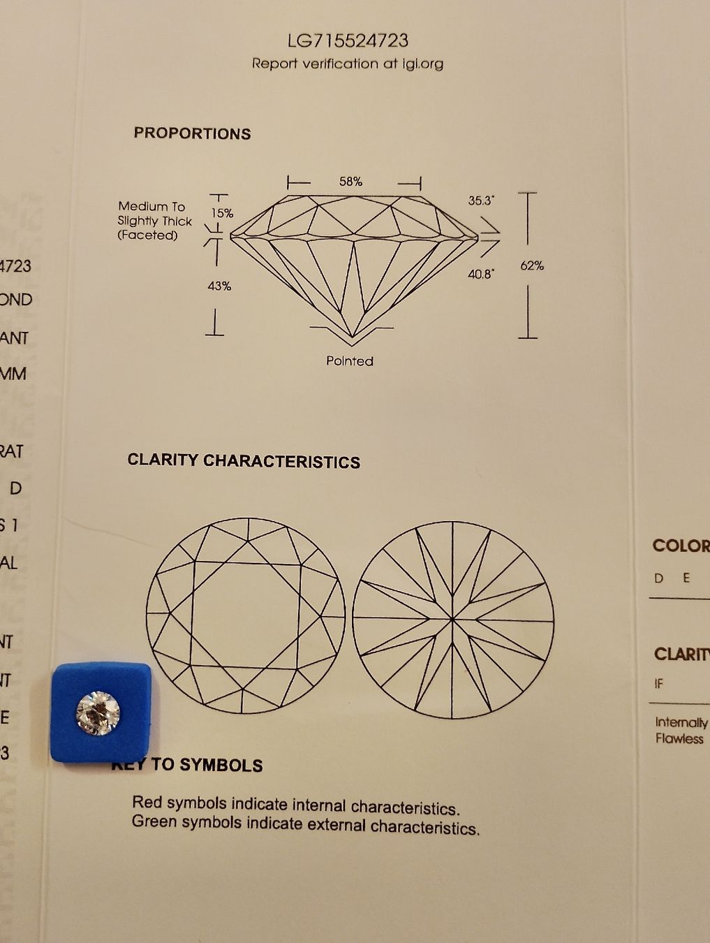 Pietre preziose: 1.21ct Diamond VS1 D ID 2EX (lab) éco-diamond – Nuovo e nell'imballaggio originale da Genève venduto da Monkey_Soldier 2