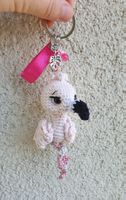 Amigurumi Schlüsselanhänger mit Flamino Sommer