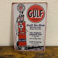 GULF Gasoline – Vintage-Blechschild (30x20 cm)