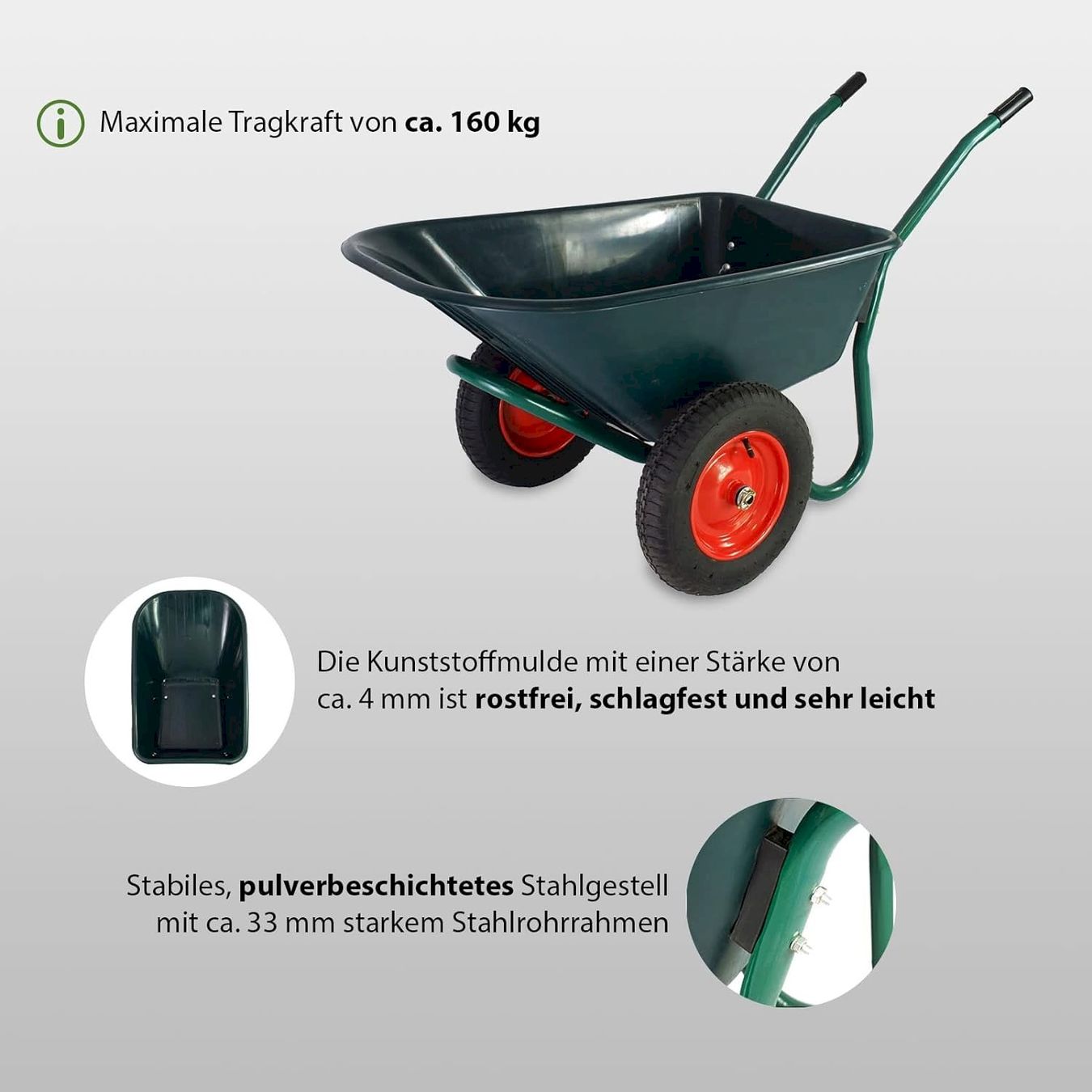 Sonstiges: TrutzHolm 2-Rad Schubkarre 100 L – Neu und originalverpackt aus Bottighofen von zaap 5