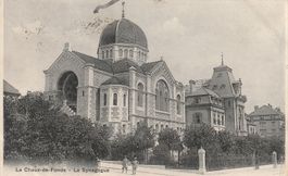 Ansichtskarte La Chaux-de-Fonds La Synagogue um 1904