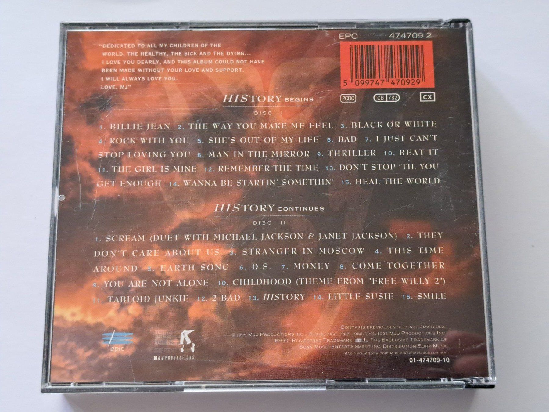 CD: Cd Michael Jackson - history – Usato da Pully venduto da bro_n52j 1