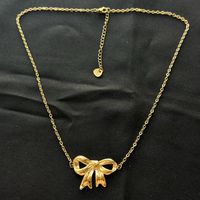 18kgp Goldene Schleife Halskette