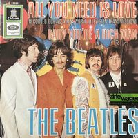 THE BEATLES - All You Need Is Love . Single 45 RPM