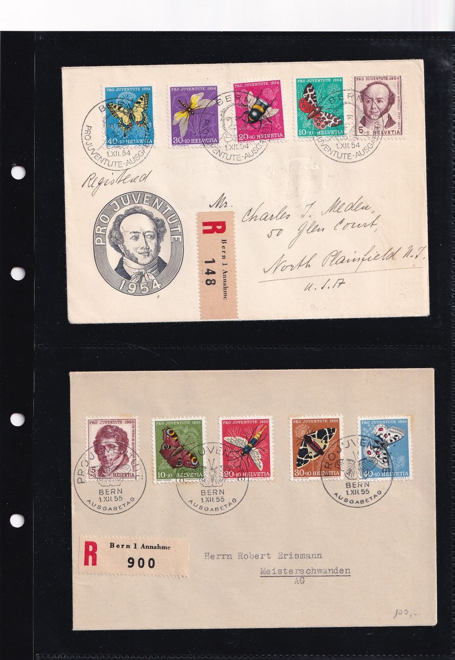 Alle Briefmarken: Sammlung FDC Pro Juventute 1954-2001 SBK 570.- – Gebraucht aus Rossa von becky05