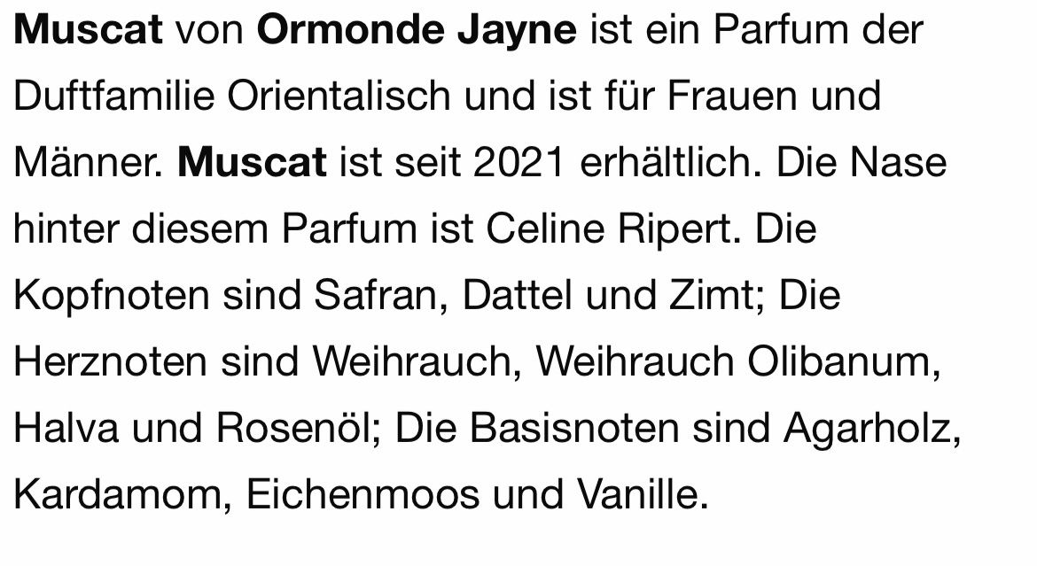 Profumi & Eau de Toilette: Muscat Ormonde Jayne 5 ml Abfüllung – Nuovo (secondo la descrizione) da St. Gallen venduto da lfs_nxl8 2