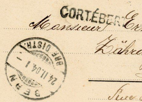 Cartoline postali: Basel BS - Gewerbeausstellung 1901 / Balkenstempel Cortébert – Usato da Brig venduto da Valcards54 1