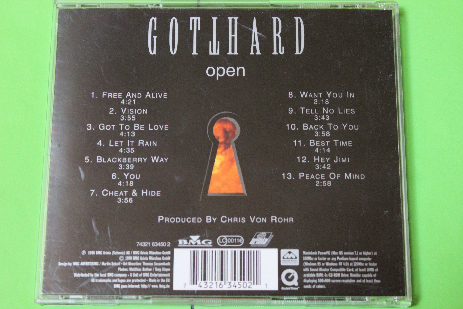 CD: GOTTHARD - OPEN (mit Steve Lee) CD 1998 – Usato da Tübach venduto da JamesStone 2