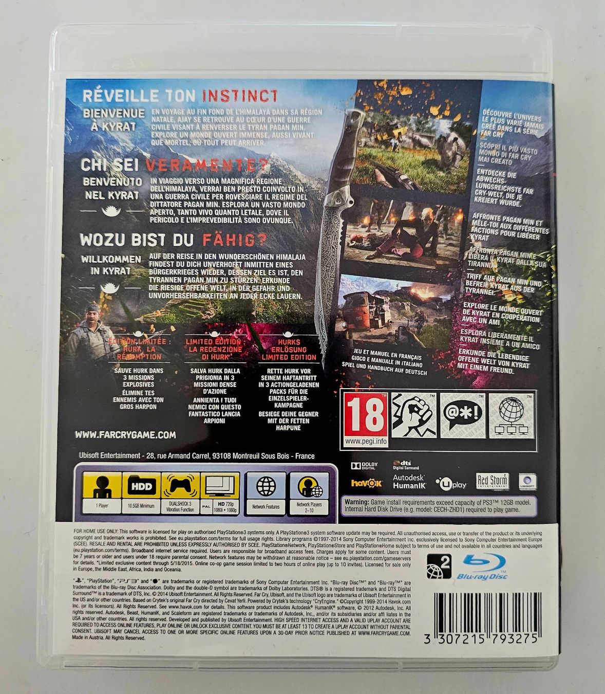 Lot Far Cry 3 Et Far Cry 4 Édition Limitée - PC - Comme Neuf